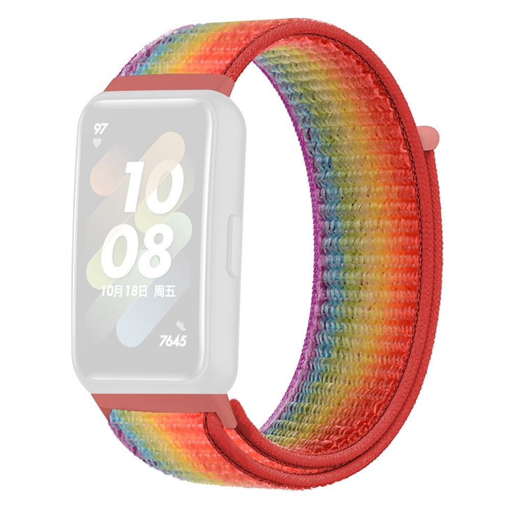 Vildt fint Huawei Band 7 Nylon Rem - Flerfarvet#serie_8