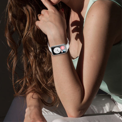Rigtigt skøn Huawei Watch Fit 2 Kunstlæder Urrem - Hvid#serie_4