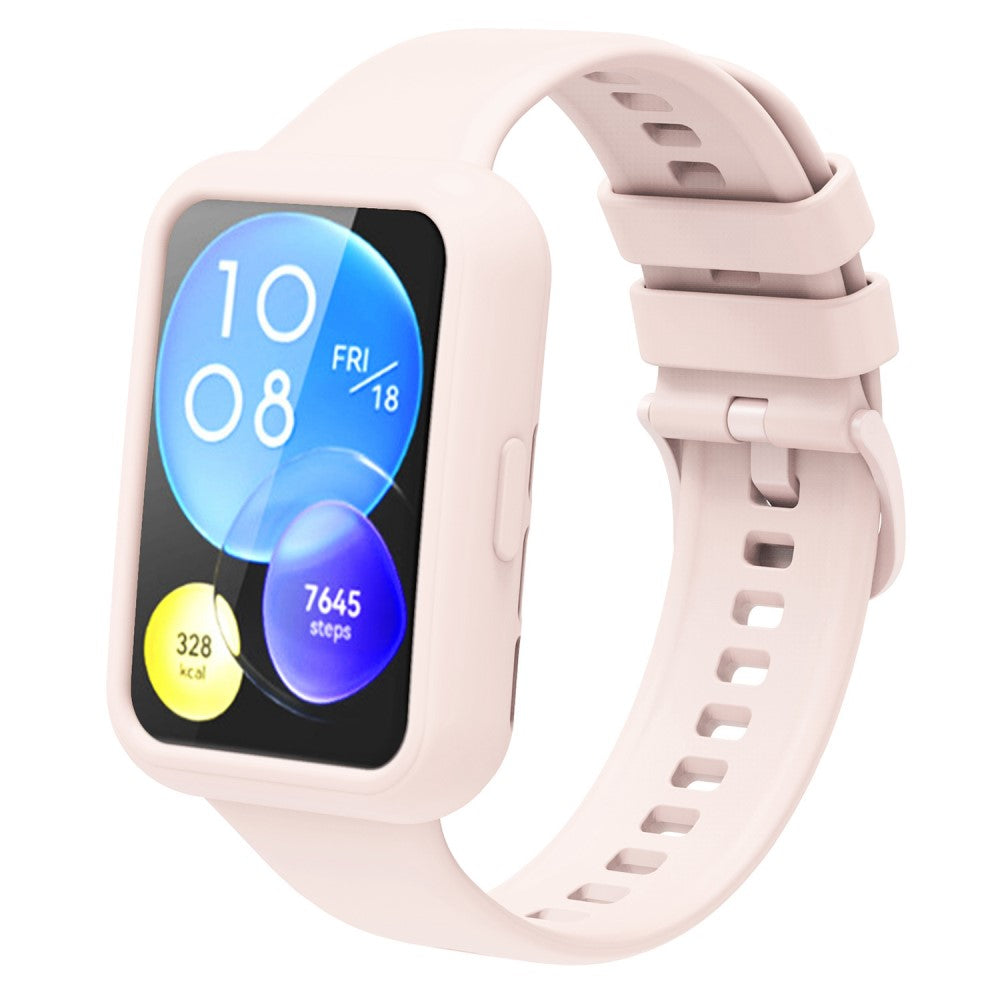 Fint Huawei Watch Fit 2 Silikone Cover - Pink#serie_9