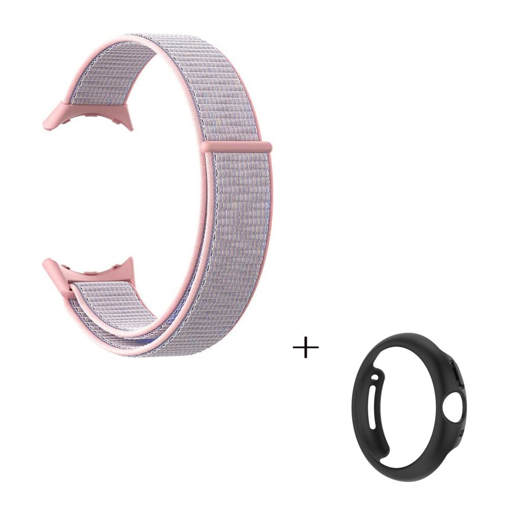Smuk Google Pixel Watch Plastik og Nylon Rem - Pink#serie_3