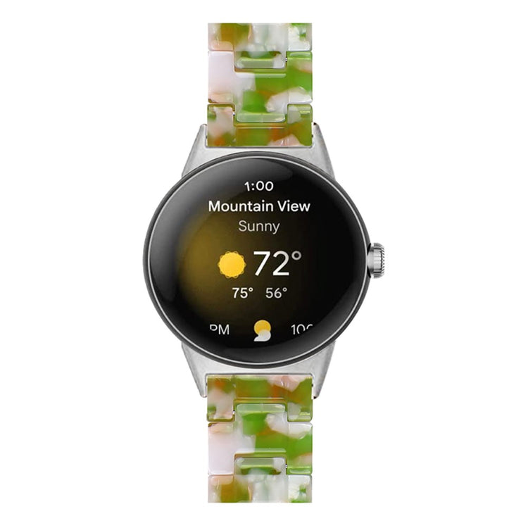Meget nydelig Google Pixel Watch Plastik Rem - Grøn#serie_2
