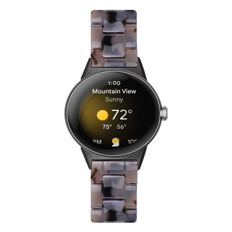 Meget nydelig Google Pixel Watch Plastik Rem - Sølv#serie_4