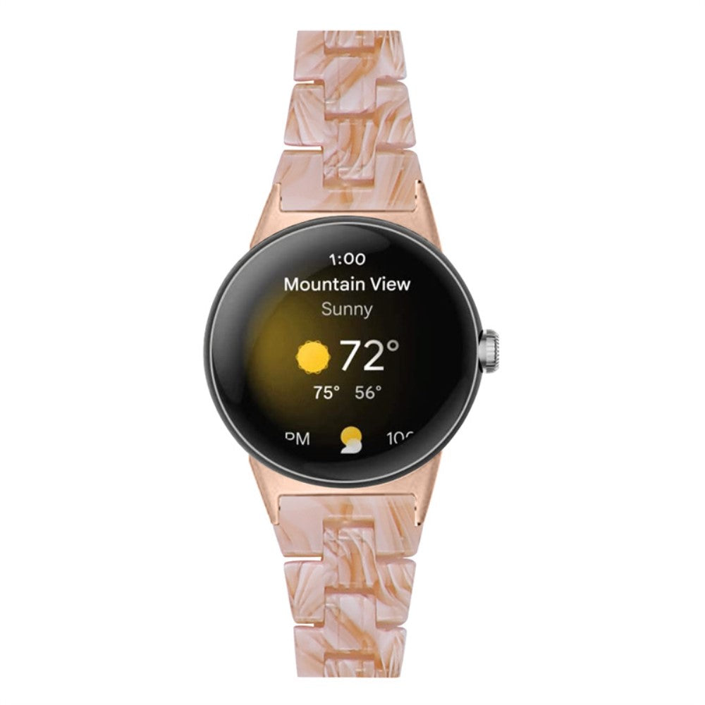 Vildt rart Google Pixel Watch Plastik Rem - Brun#serie_12
