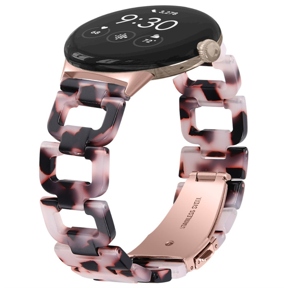 Super fint Google Pixel Watch Plastik Rem - Pink#serie_5