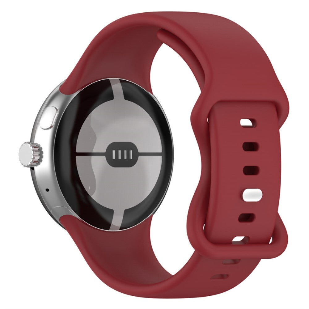 Super pænt Google Pixel Watch Silikone Rem - Rød#serie_5