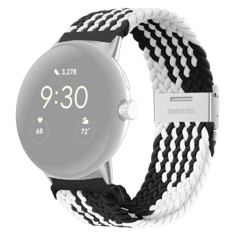 Vildt cool Google Pixel Watch Nylon Rem - Sort#serie_3