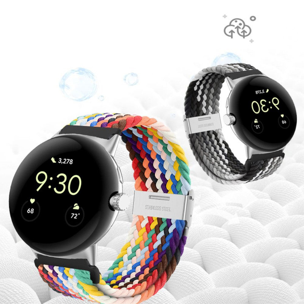 Vildt cool Google Pixel Watch Nylon Rem - Blå#serie_6