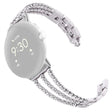 Super fin Google Pixel Watch Metall og Strass Reim