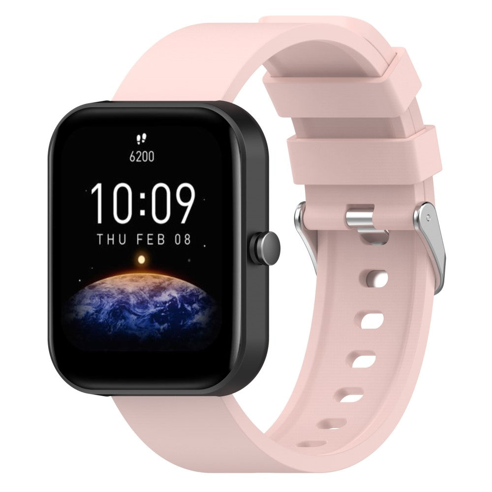 Meget Flot Silikone Rem passer til OnePlus Nord Watch - Pink#serie_9