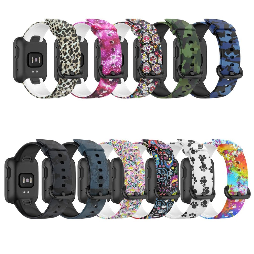 Sejt Xiaomi Mi Watch Lite / Xiaomi Redmi Watch Silikone Rem - Sølv#serie_6