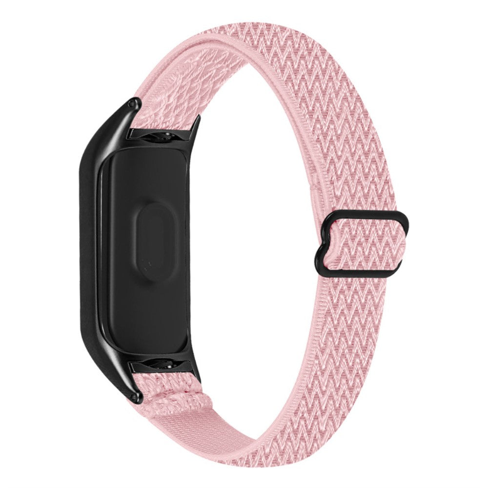 Godt Xiaomi Mi Smart Band 6 / Xiaomi Mi Band 5 Nylon Rem - Pink#serie_17