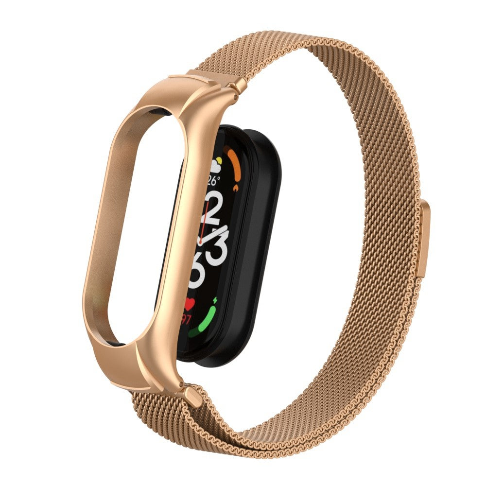 Mega holdbart Xiaomi Mi Band 7 Metal Rem - Guld#serie_10