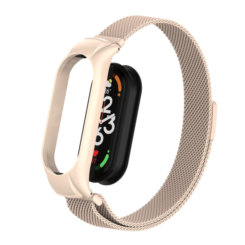 Mega holdbart Xiaomi Mi Band 7 Metal Rem - Beige#serie_15