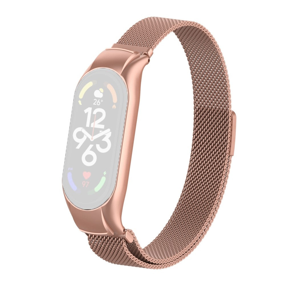 Mega holdbart Xiaomi Mi Band 7 Metal Rem - Pink#serie_7