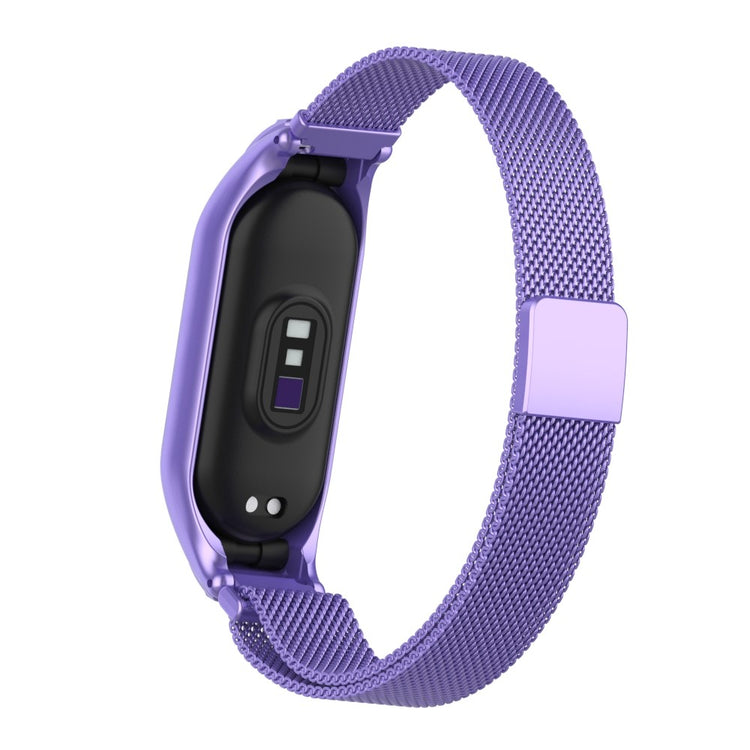 Mega holdbart Xiaomi Mi Band 7 Metal Rem - Lilla#serie_8