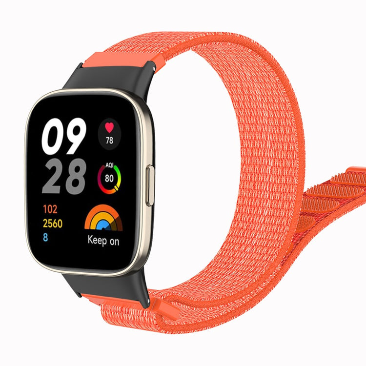 Nylon Universal Rem passer til Xiaomi Redmi Watch 3 / Xiaomi Mi Watch Lite 3 - Orange#serie_2