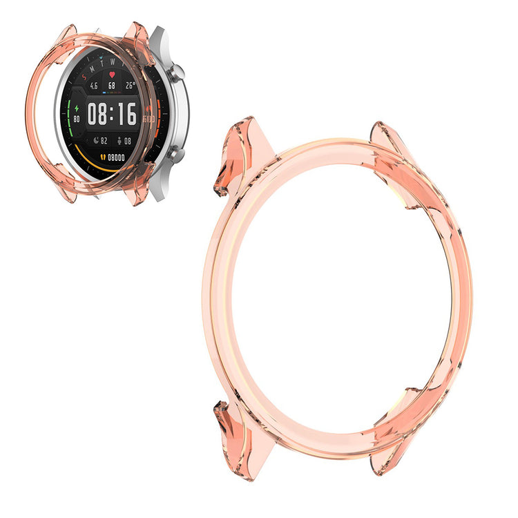 Xiaomi Watch Color Gennemsigtig Silikone Bumper  - Orange#serie_2