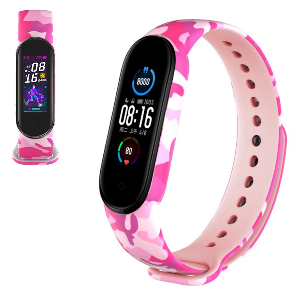 Super kønt Xiaomi Mi Band 5 Silikone Rem - Pink#serie_12