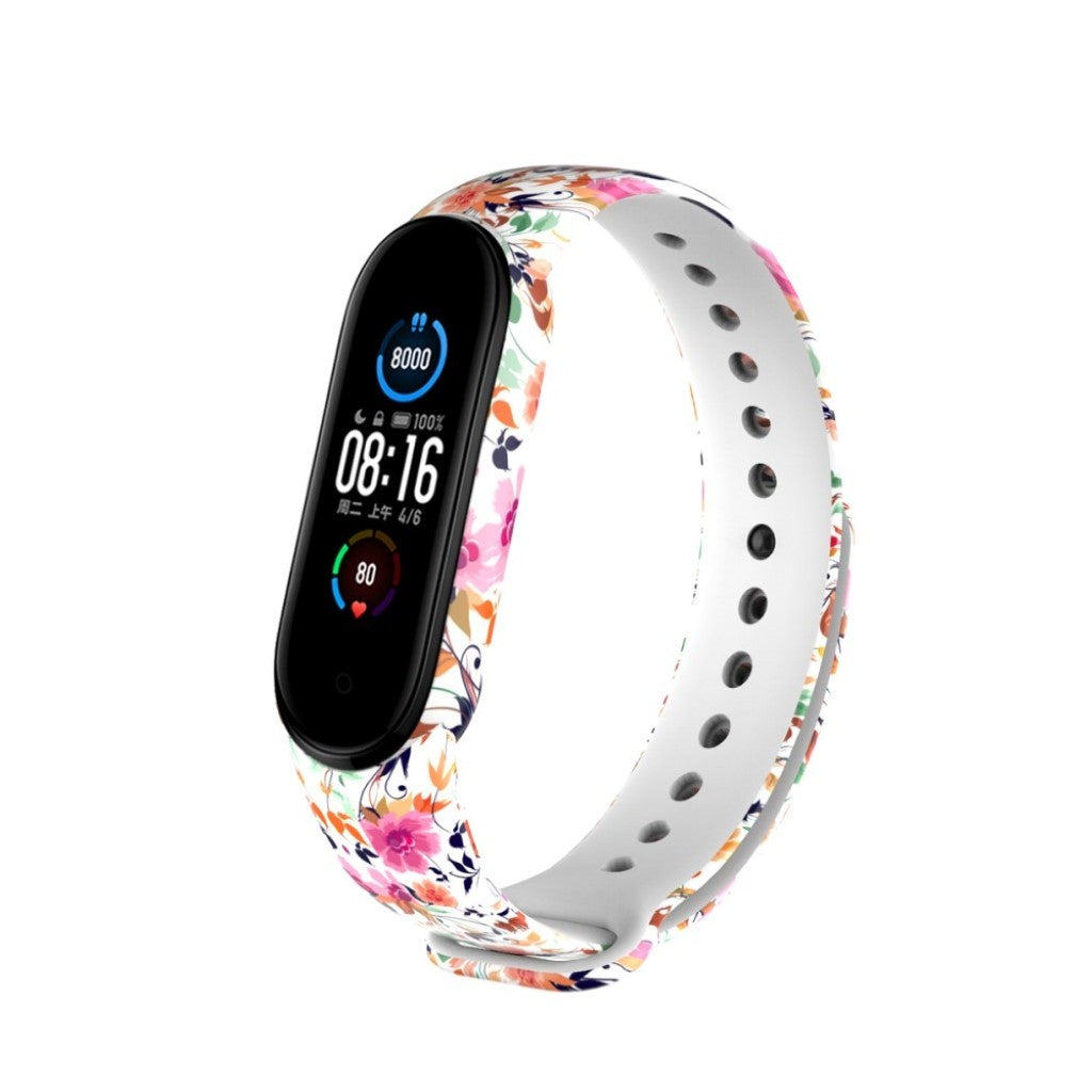 Super kønt Xiaomi Mi Band 5 Silikone Rem - Flerfarvet#serie_16