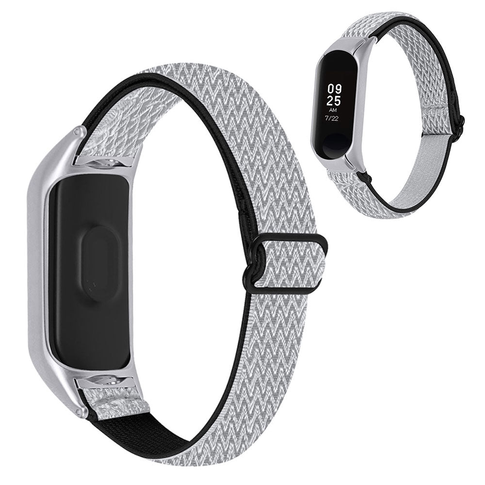 Vildt nydelig Xiaomi Mi Band 5 Nylon Rem - Hvid#serie_4