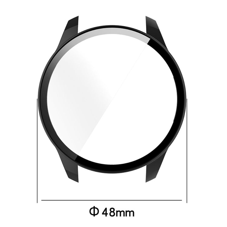 Godt Xiaomi Mi Watch Color Sports Cover med Skærmbeskytter i Plastik og Hærdet Glas - Sort#serie_1