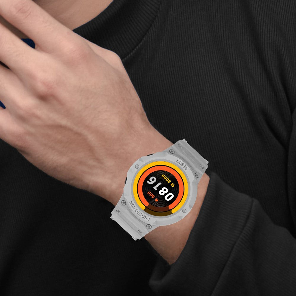 Vildt kønt Xiaomi Mi Watch Color Sports Silikone Urrem - Sølv#serie_5