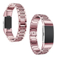 Fin Fitbit Charge 4 / Fitbit Charge 3 Metall og Strass Reim