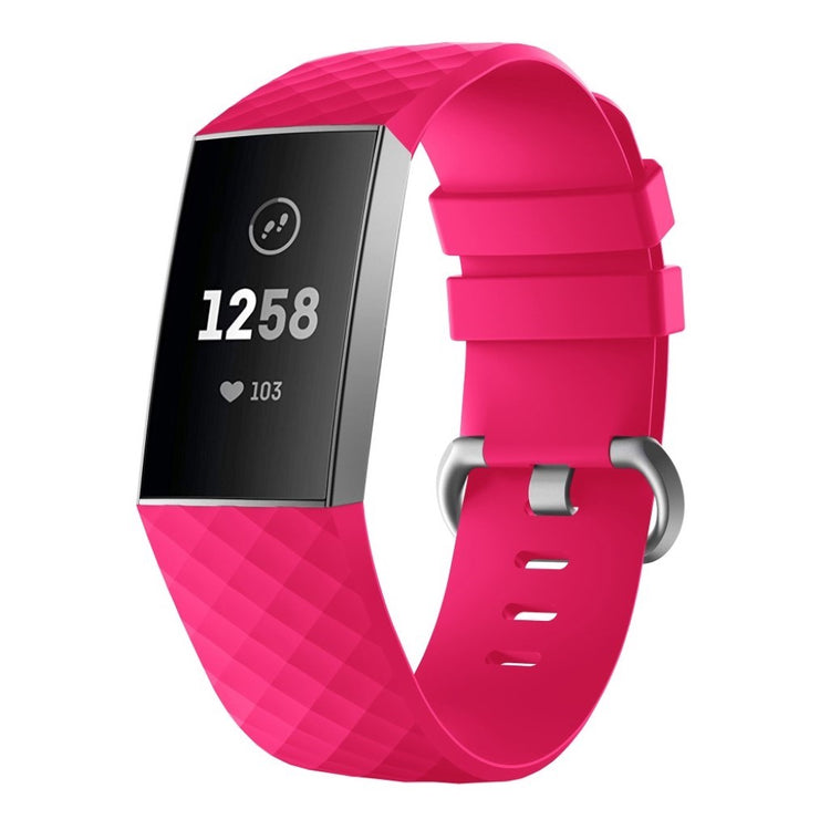 Stilren Fitbit Charge 4 / Fitbit Charge 3 Silikone Rem - Størrelse: S - Rød#serie_5