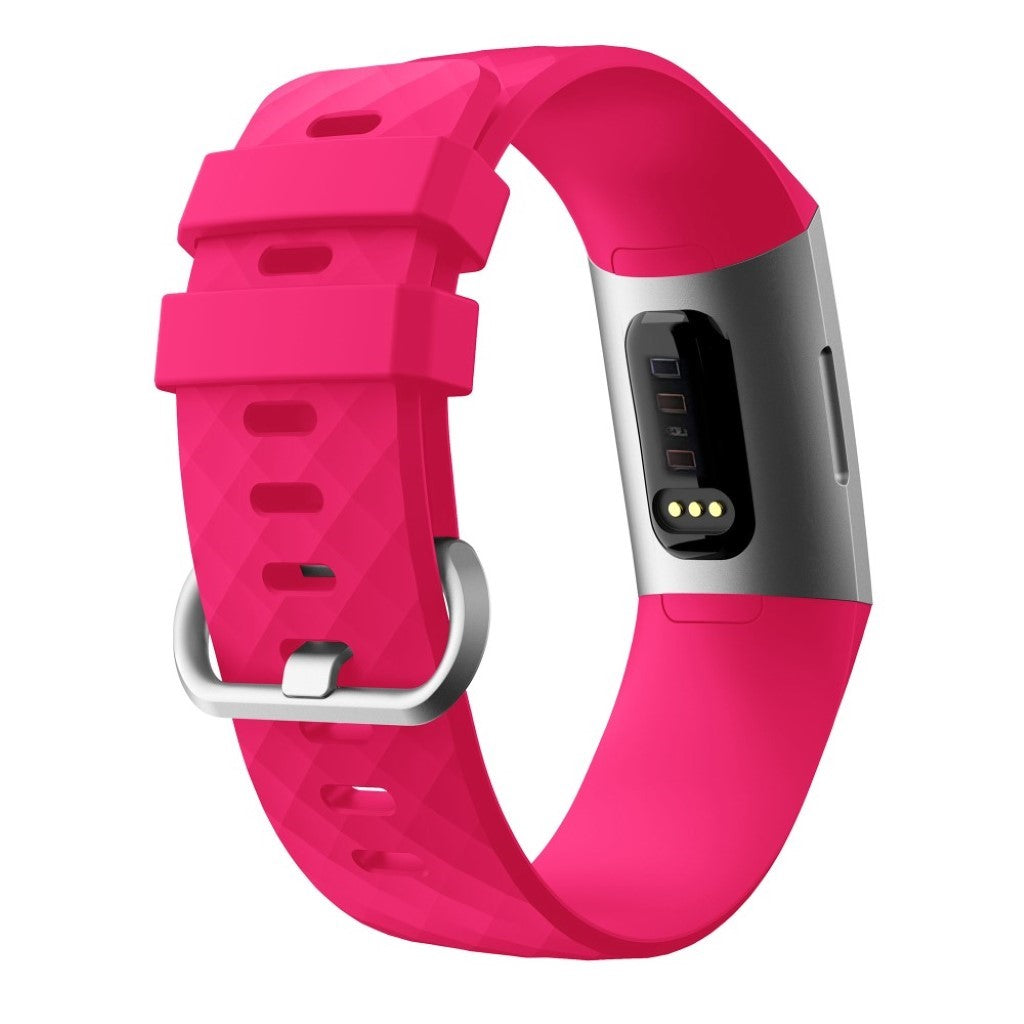 Stilren Fitbit Charge 4 / Fitbit Charge 3 Silikone Rem - Størrelse: S - Rød#serie_5