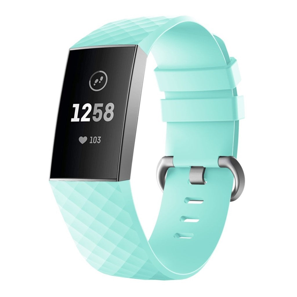 Stilren Fitbit Charge 4 / Fitbit Charge 3 Silikone Rem - Størrelse: S - Grøn#serie_7