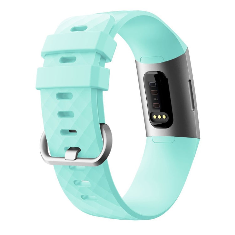 Stilren Fitbit Charge 4 / Fitbit Charge 3 Silikone Rem - Størrelse: S - Grøn#serie_7