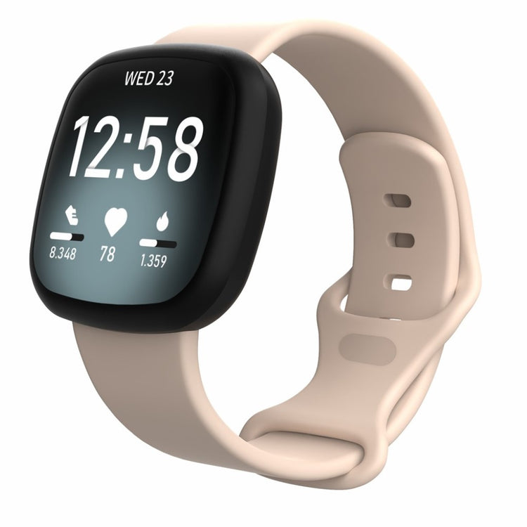 Helt vildt sejt Fitbit Versa 3 / Fitbit Sense Silikone Rem - Størrelse: L - Pink#serie_10