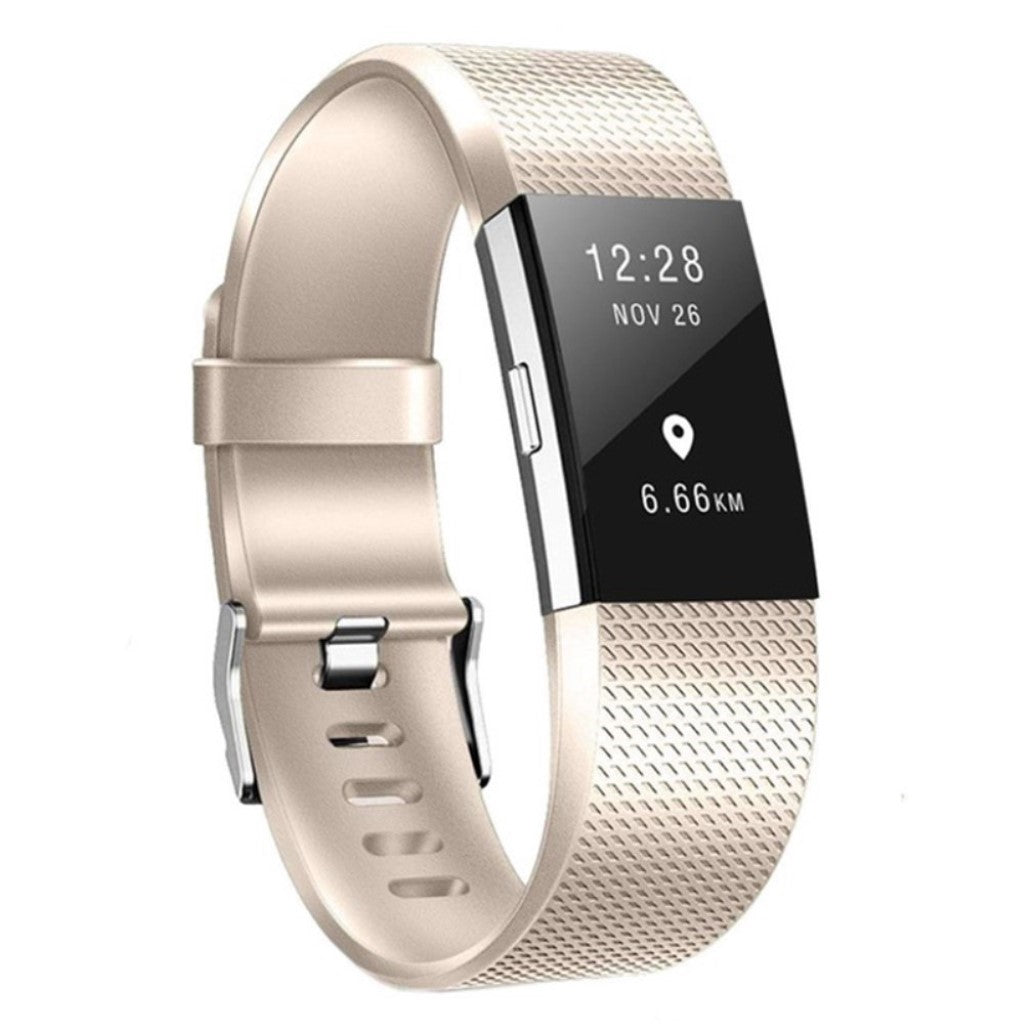 Udsøgt Fitbit Charge 2 Silikone Rem - Størrelse: S - Guld#serie_4