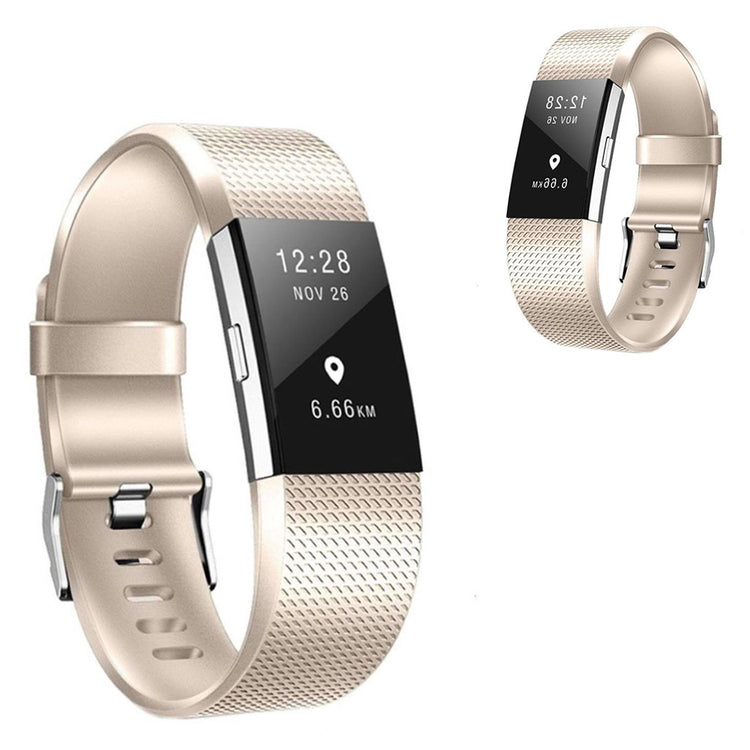 Udsøgt Fitbit Charge 2 Silikone Rem - Størrelse: S - Guld#serie_4