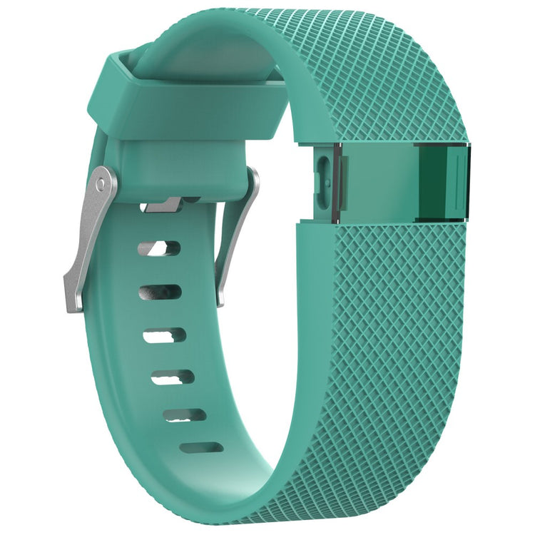 Super flot Fitbit Charge HR Silikone Rem - Størrelse: L - Grøn#serie_3