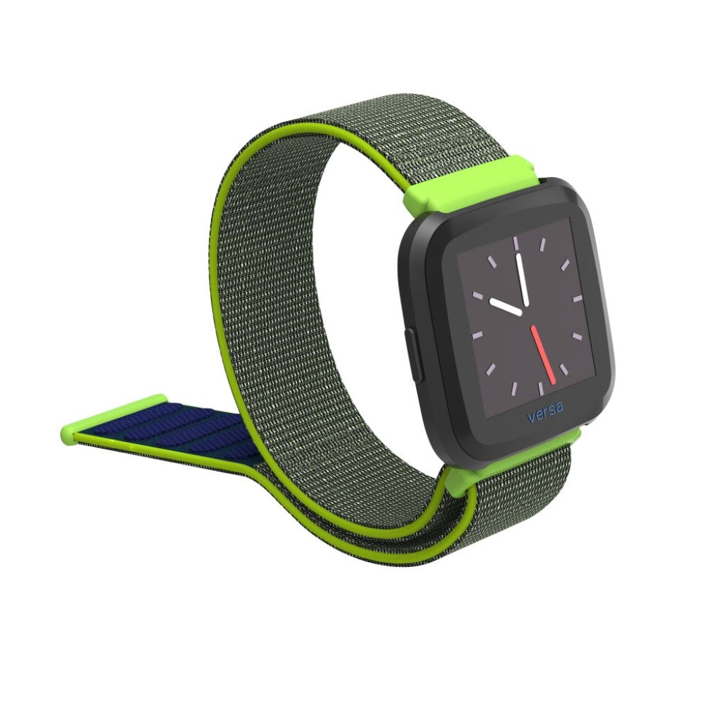 Super hårdfør Fitbit Versa Nylon Rem - Flerfarvet#serie_9