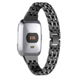 Veldig vakker Fitbit Versa Metall og Strass Reim