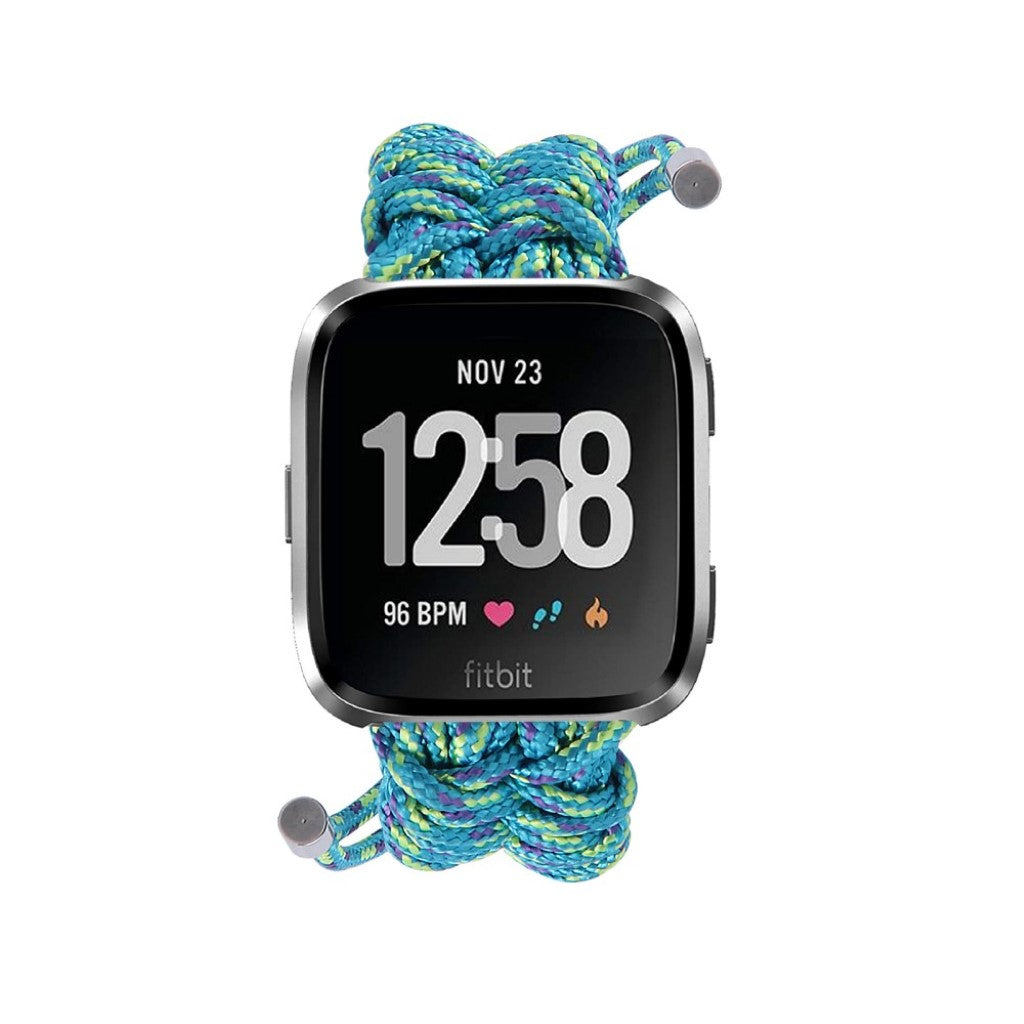 Rigtigt nydelig Fitbit Versa Nylon Rem - Grøn#serie_7