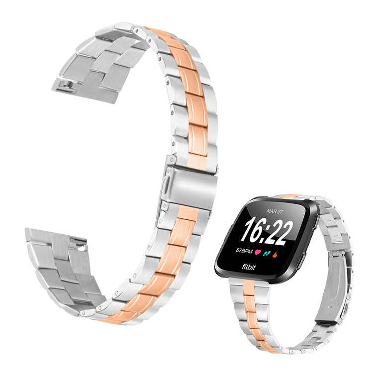 Mega sejt Fitbit Versa 2 Metal Rem - Guld#serie_3