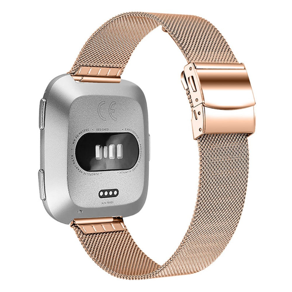 Rigtigt fed Fitbit Versa 2 Metal Rem - Pink#serie_2