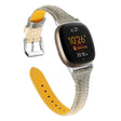Utsøkt Fitbit Versa 3 / Fitbit Sense Ekte lær Reim