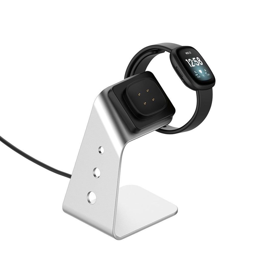 Metal Fitbit Versa 3 / Fitbit Sense Ladestation - Sølv#serie_2