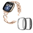 Fitbit Sense / Fitbit Versa 3 Metall Reim med Deksel