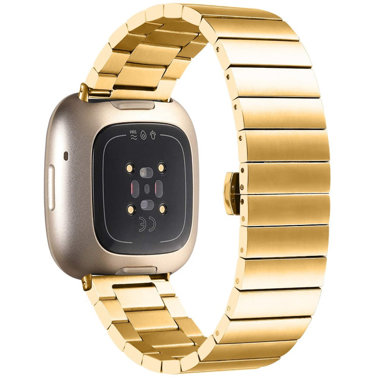 Mega smuk Fitbit Sense / Fitbit Versa 3 Metal Rem - Guld#serie_1