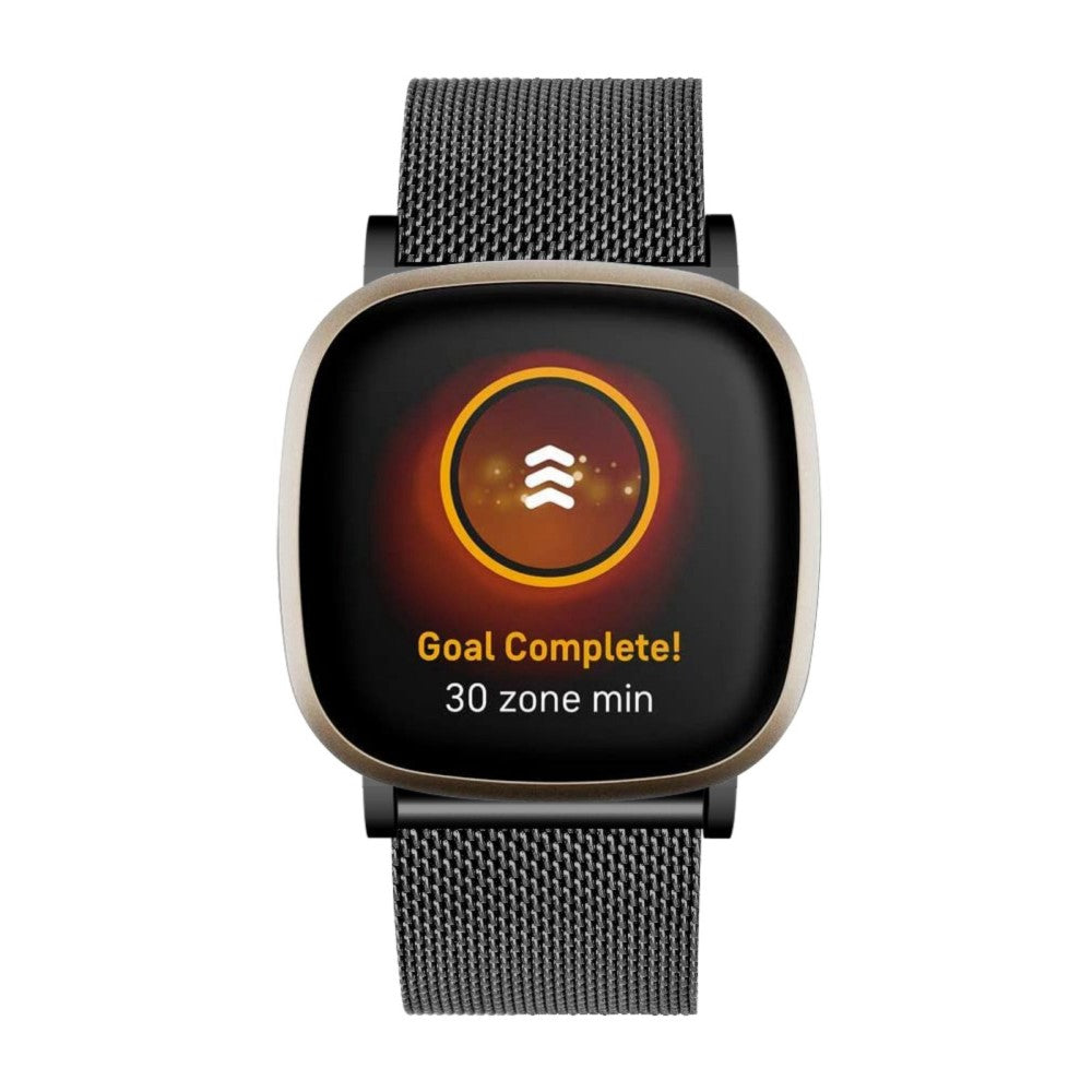 Vildt fint Fitbit Sense / Fitbit Versa 3 Metal Rem - Sort#serie_4