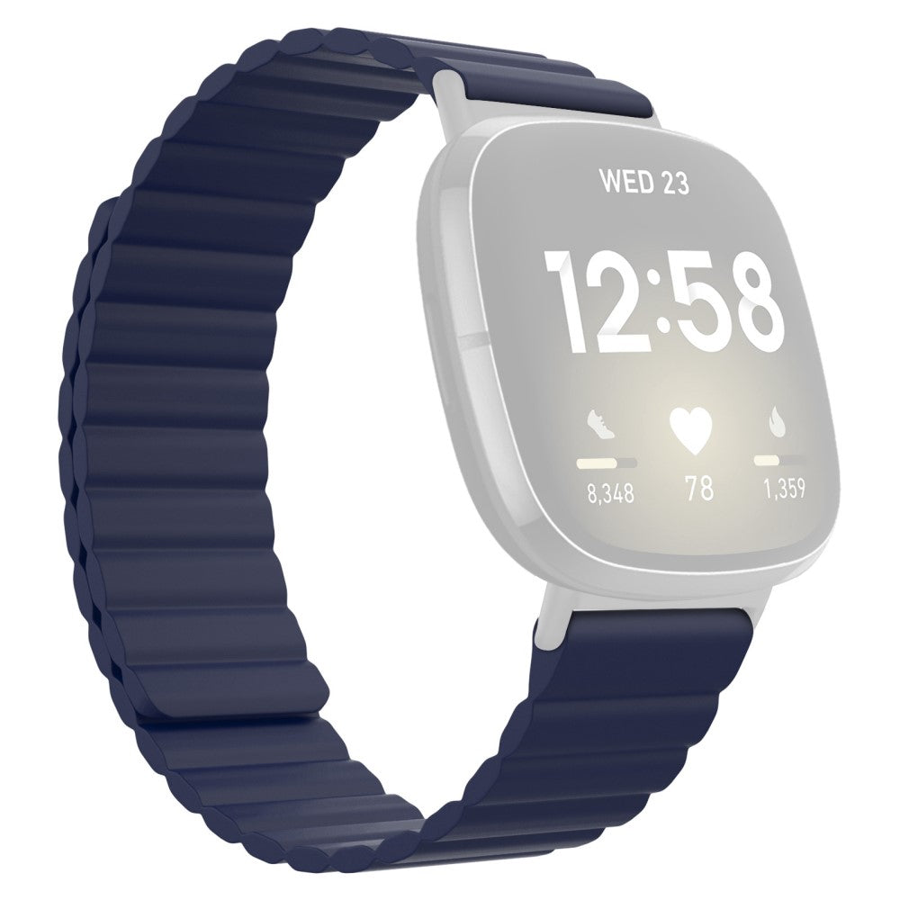 Fremragende Fitbit Sense / Fitbit Versa 3 Silikone Rem - Blå#serie_8