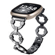 Avgjort behagelig Fitbit Versa 3 Metall og Strass Reim