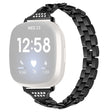 Behagelig Fitbit Versa 3 Metall og Strass Reim