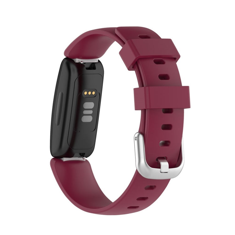 Mega pænt Fitbit Inspire 2 Silikone Rem - Størrelse: L - Rød#serie_6