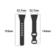 Slitesterk Universal Fitbit Silikon Reim - Størrelse: S
